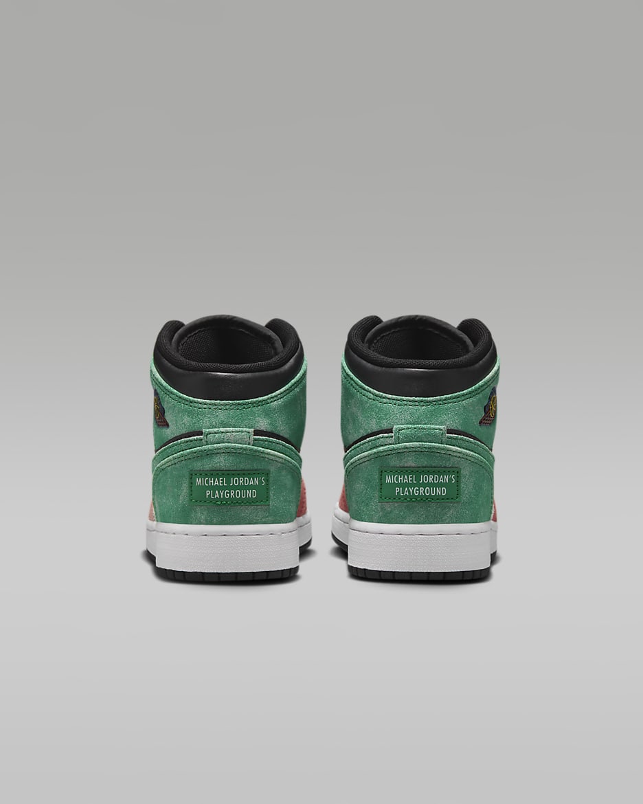 Jordan 1 mid se pine green top